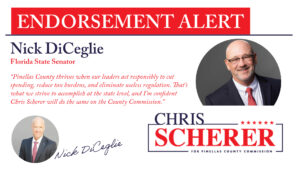 Nick DiCeglie backs Chris Scherer for Pinellas County Commission