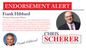 Frank Hibbard lends Clearwater star power to Chris Scherer in Pinellas County Commission race